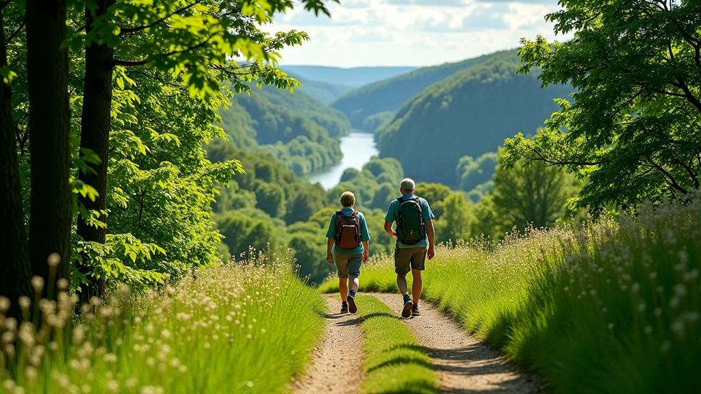 Pažintinis takas Nemuno skardžiose su žalia gamta